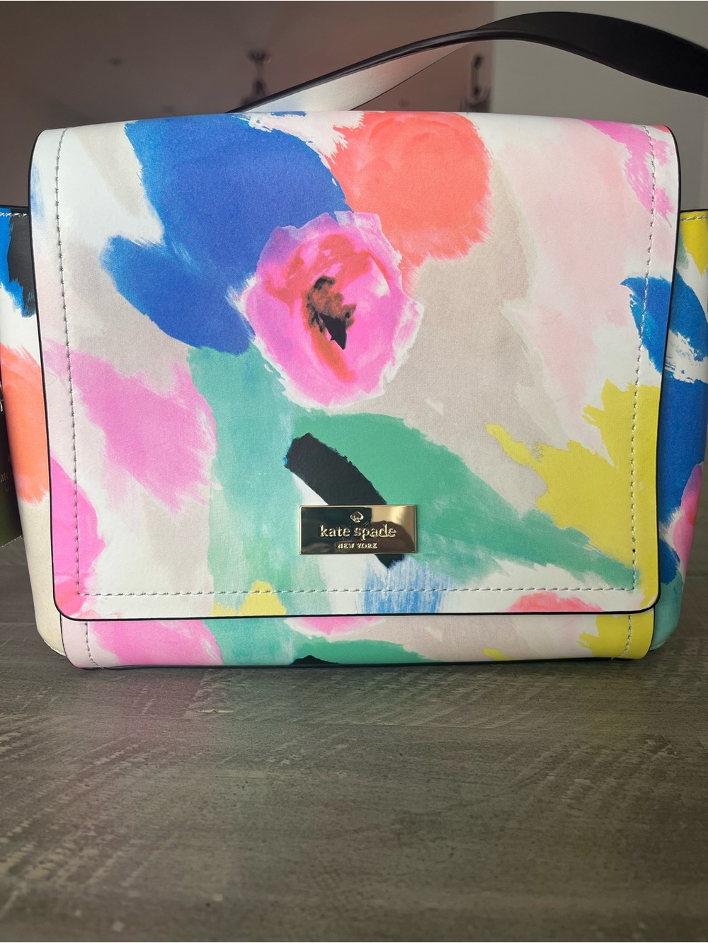 NWT Kate Spade Multicolor Watercolor Floral Crossbody Bag